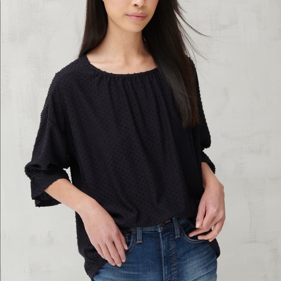 Lucky Brand Tops - Lucky Brand Jacquard Boat Neck Top
